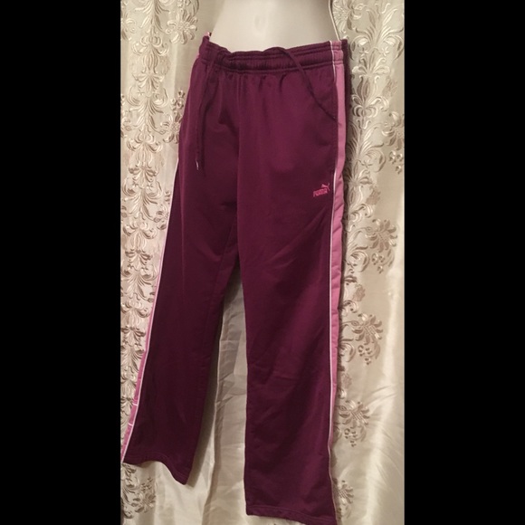 puma burgundy pants